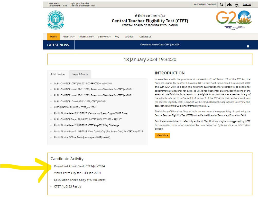 CTET Admit Card 2024 Out January Hall Ticket Download Link Active